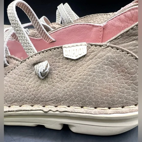 On Foot- Pink‎ Shimmer, Stretch Lace Shoes- Size:37